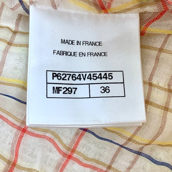 Chanel “Station” Series White pocket logo-buttoned woven tweed skirt - Picture 7 of 9